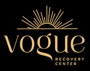 Vogue logo with black background